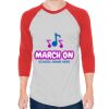 Unisex 50/50 Raglan Three-Quarter Sleeve Tee Thumbnail