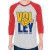 Unisex 50/50 Raglan Three-Quarter Sleeve Tee Thumbnail