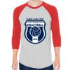 Unisex 50/50 Raglan Three-Quarter Sleeve Tee Thumbnail