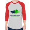 Unisex 50/50 Raglan Three-Quarter Sleeve Tee Thumbnail