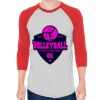 Unisex 50/50 Raglan Three-Quarter Sleeve Tee Thumbnail