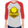 Unisex 50/50 Raglan Three-Quarter Sleeve Tee Thumbnail