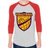 Unisex 50/50 Raglan Three-Quarter Sleeve Tee Thumbnail