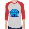 Unisex 50/50 Raglan Three-Quarter Sleeve Tee Thumbnail