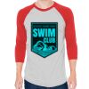 Unisex 50/50 Raglan Three-Quarter Sleeve Tee Thumbnail