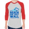 Unisex 50/50 Raglan Three-Quarter Sleeve Tee Thumbnail
