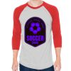 Unisex 50/50 Raglan Three-Quarter Sleeve Tee Thumbnail