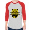 Unisex 50/50 Raglan Three-Quarter Sleeve Tee Thumbnail
