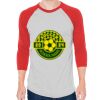 Unisex 50/50 Raglan Three-Quarter Sleeve Tee Thumbnail