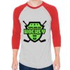 Unisex 50/50 Raglan Three-Quarter Sleeve Tee Thumbnail
