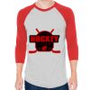 Unisex 50/50 Raglan Three-Quarter Sleeve Tee Thumbnail