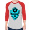Unisex 50/50 Raglan Three-Quarter Sleeve Tee Thumbnail