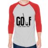 Unisex 50/50 Raglan Three-Quarter Sleeve Tee Thumbnail