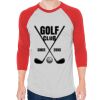 Unisex 50/50 Raglan Three-Quarter Sleeve Tee Thumbnail