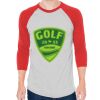 Unisex 50/50 Raglan Three-Quarter Sleeve Tee Thumbnail