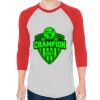 Unisex 50/50 Raglan Three-Quarter Sleeve Tee Thumbnail