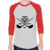 Unisex 50/50 Raglan Three-Quarter Sleeve Tee Thumbnail