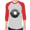 Unisex 50/50 Raglan Three-Quarter Sleeve Tee Thumbnail