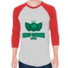 Unisex 50/50 Raglan Three-Quarter Sleeve Tee Thumbnail