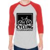 Unisex 50/50 Raglan Three-Quarter Sleeve Tee Thumbnail