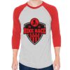 Unisex 50/50 Raglan Three-Quarter Sleeve Tee Thumbnail
