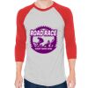 Unisex 50/50 Raglan Three-Quarter Sleeve Tee Thumbnail