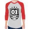Unisex 50/50 Raglan Three-Quarter Sleeve Tee Thumbnail