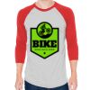 Unisex 50/50 Raglan Three-Quarter Sleeve Tee Thumbnail