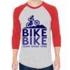 Unisex 50/50 Raglan Three-Quarter Sleeve Tee Thumbnail