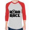 Unisex 50/50 Raglan Three-Quarter Sleeve Tee Thumbnail