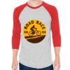 Unisex 50/50 Raglan Three-Quarter Sleeve Tee Thumbnail