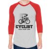 Unisex 50/50 Raglan Three-Quarter Sleeve Tee Thumbnail