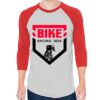 Unisex 50/50 Raglan Three-Quarter Sleeve Tee Thumbnail