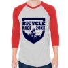 Unisex 50/50 Raglan Three-Quarter Sleeve Tee Thumbnail