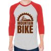 Unisex 50/50 Raglan Three-Quarter Sleeve Tee Thumbnail