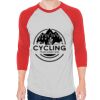 Unisex 50/50 Raglan Three-Quarter Sleeve Tee Thumbnail