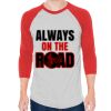 Unisex 50/50 Raglan Three-Quarter Sleeve Tee Thumbnail