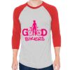 Unisex 50/50 Raglan Three-Quarter Sleeve Tee Thumbnail