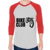 Unisex 50/50 Raglan Three-Quarter Sleeve Tee Thumbnail