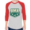 Unisex 50/50 Raglan Three-Quarter Sleeve Tee Thumbnail