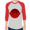 Unisex 50/50 Raglan Three-Quarter Sleeve Tee Thumbnail