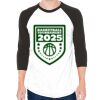 Unisex 50/50 Raglan Three-Quarter Sleeve Tee Thumbnail