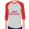 Unisex 50/50 Raglan Three-Quarter Sleeve Tee Thumbnail
