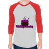 Unisex 50/50 Raglan Three-Quarter Sleeve Tee Thumbnail