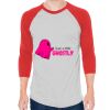 Unisex 50/50 Raglan Three-Quarter Sleeve Tee Thumbnail