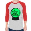 Unisex 50/50 Raglan Three-Quarter Sleeve Tee Thumbnail
