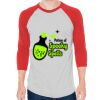 Unisex 50/50 Raglan Three-Quarter Sleeve Tee Thumbnail