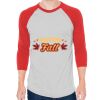 Unisex 50/50 Raglan Three-Quarter Sleeve Tee Thumbnail