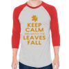 Unisex 50/50 Raglan Three-Quarter Sleeve Tee Thumbnail