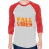 Unisex 50/50 Raglan Three-Quarter Sleeve Tee Thumbnail